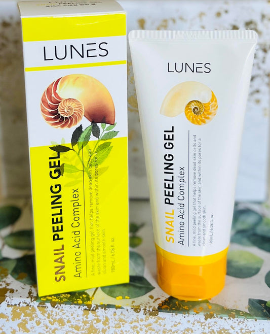 Lunes snail peeling gel (Amino acid complex helps remove dead skin 6.08 fl oz 180)